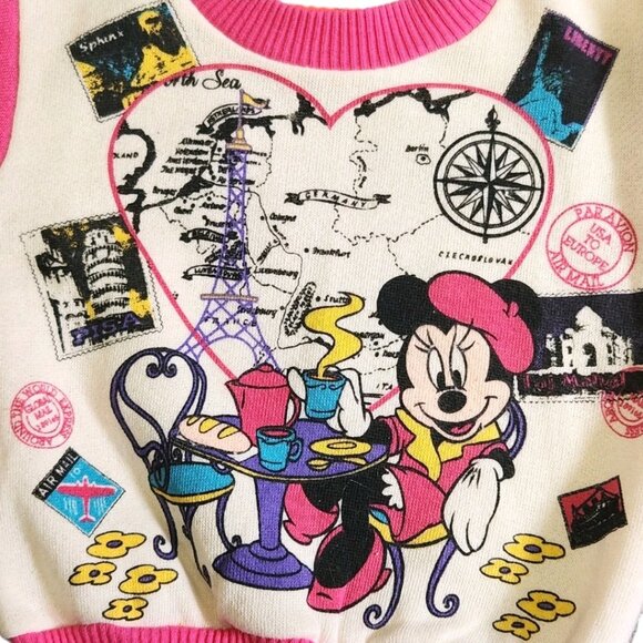 NWT Vtg 90s Disney Minnie Mouse Baby Set 12M Sweatshirt Pants Retro Hong Kong - Picture 4 of 7